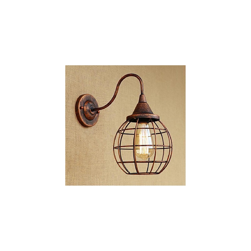 シンプルでレトロなクリエイティブな個性的な錆色のアメリカンウォールランプウォールスコンセウォールライト