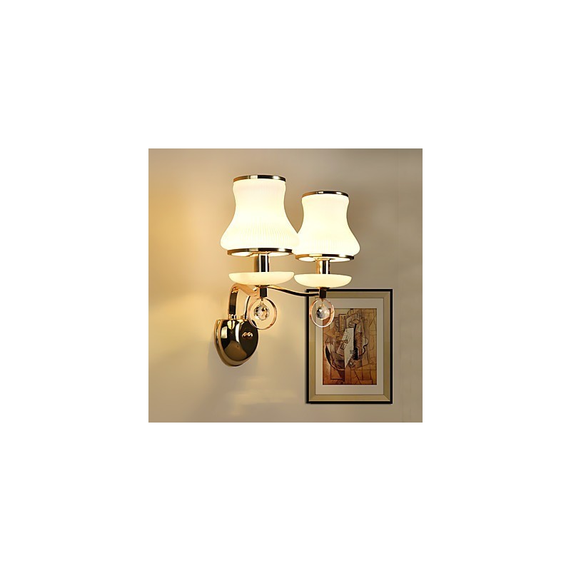 クリスタルアンビエントライトウォールスコンセウォールライト用のモダンで現代的な電気メッキ機能