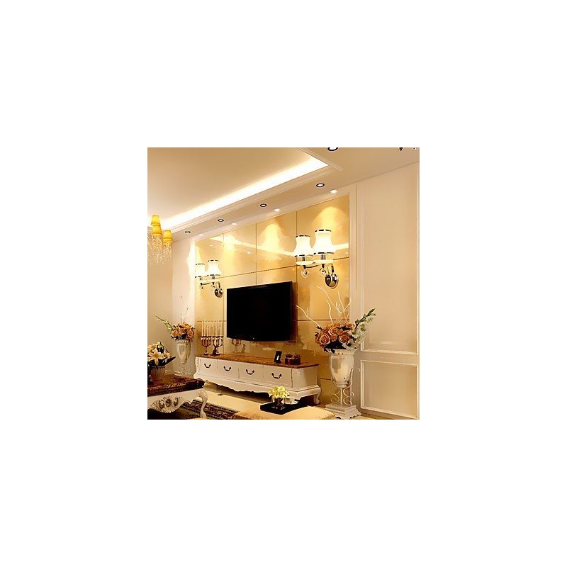 クリスタルアンビエントライトウォールスコンセウォールライト用のモダンで現代的な電気メッキ機能