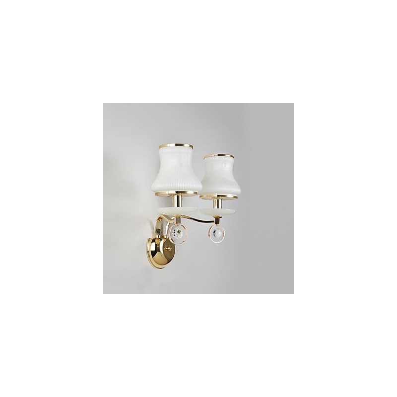 クリスタルアンビエントライトウォールスコンセウォールライト用のモダンで現代的な電気メッキ機能