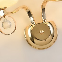 クリスタルアンビエントライトウォールスコンセウォールライト用のモダンで現代的な電気メッキ機能