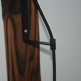 アメリカンカントリースタイルの壁ランプ レトロ クリエイティブ 木製滑車壁ランプ