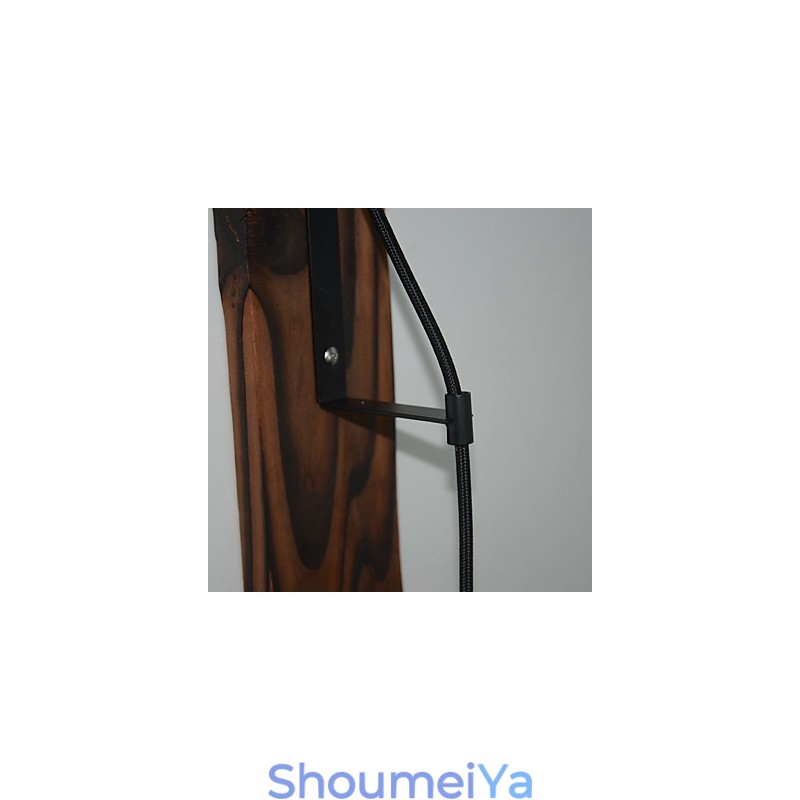 アメリカンカントリースタイルの壁ランプ レトロ クリエイティブ 木製滑車壁ランプ