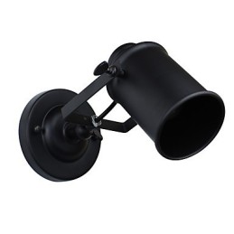 塗装されたスチール製の壁ランプダムブラックアメリカンコーヒーデコレーションレトロ壁ライトライトセーバーランプ