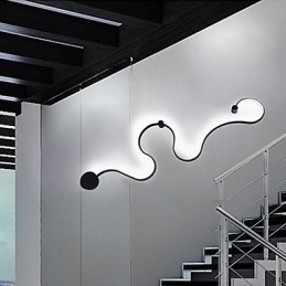 壁取り付け用燭台 モダン コンテンポラリー 絵画 特徴 アルミニウム 壁ライト 寝室 階段 リビングルーム ランプ