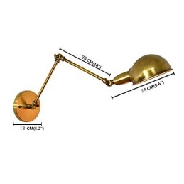 素朴なロッジの伝統的なクラシックなアンティーク真鍮のダウンライトウォールライトウォールライト