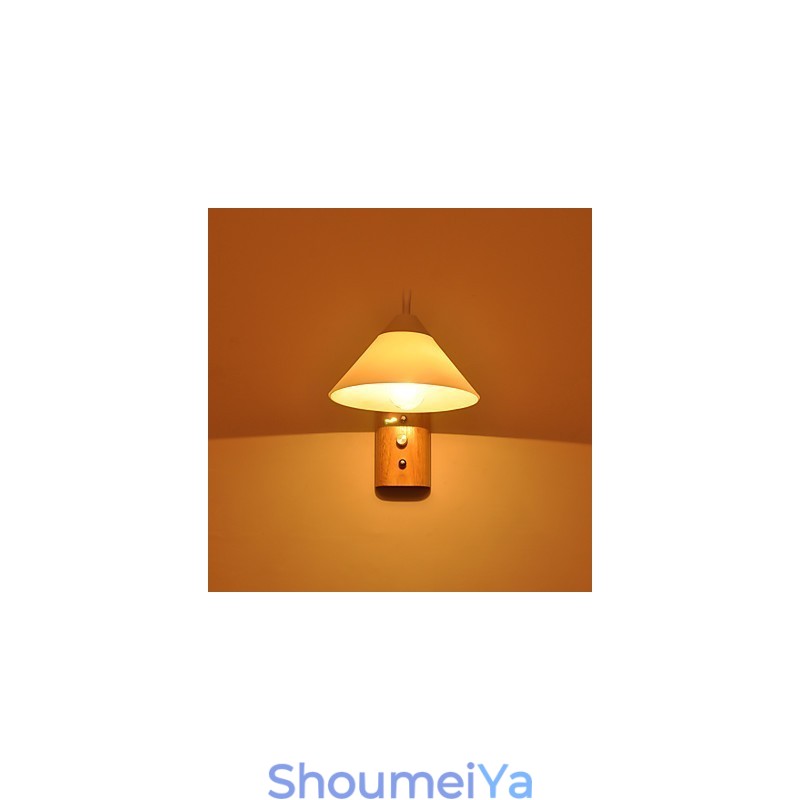 シンプルな壁掛けランプ ベッドサイドデスクランプ ガラスシェードと無垢材付き 寝室 ドレッサー リビングルーム ベビールーム 大学寮 コーヒーテーブル 本棚用