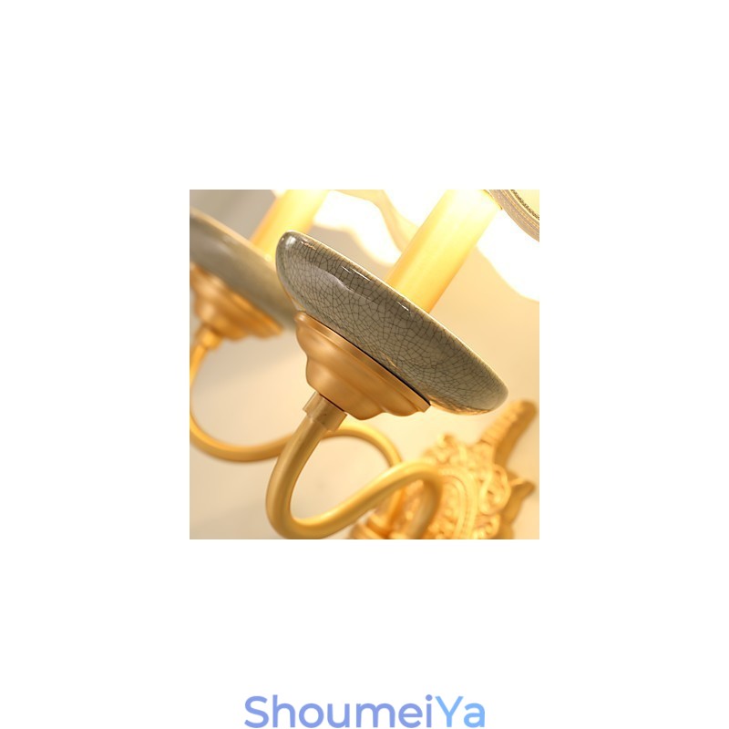 シンプルなカントリートラディショナルクラシック真鍮製ミニスタイルアップライトウォールスコンセウォールライトPu