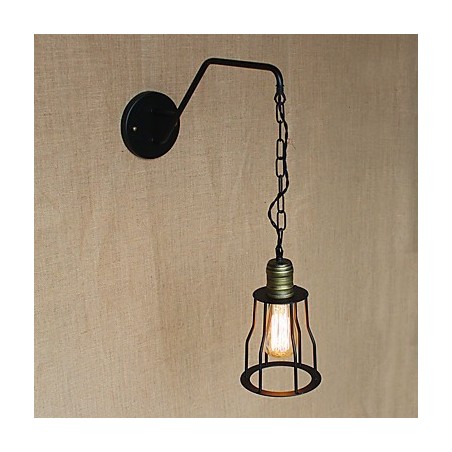 レストラン カフェ チェーン廊下 鉄製ウォールランプ