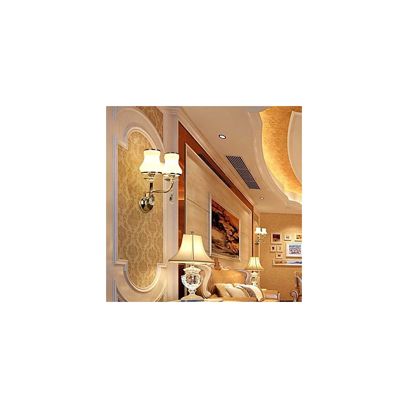 クリスタルアンビエントライトウォールスコンセウォールライト用のモダンで現代的な電気メッキ機能