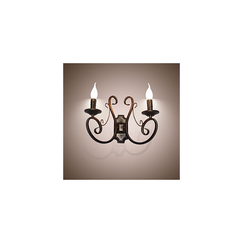 新しいレトロな屋根裏部屋アメリカンスタイルのレトロな壁ランプ寝室ランプ壁ランプキャンドルランプ