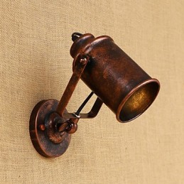 塗装されたスチール製の壁ランプダムブラックアメリカンコーヒーデコレーションレトロ壁ライトライトセーバーランプ