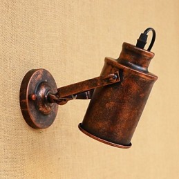 塗装されたスチール製の壁ランプダムブラックアメリカンコーヒーデコレーションレトロ壁ライトライトセーバーランプ