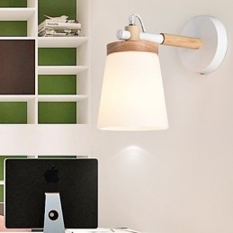 ガラスシェードと金属ベースの壁ランプは、アンビエントライト、壁取り付け用燭台、壁ライトを備えています