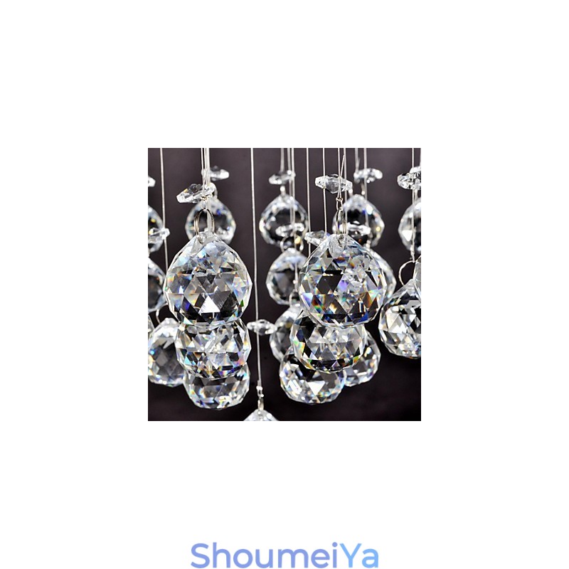 伝統的なクラシッククリスタルクロームメタルフラッシュマウント