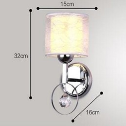 クリスタルモダンコンテンポラリー電気メッキ機能アップライト壁取り付け用燭台壁ライト