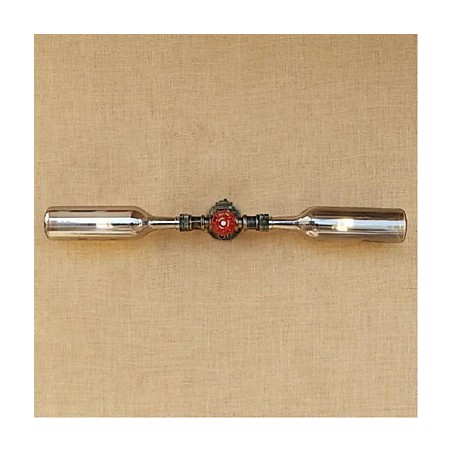 レトロアメリカンビレッジクリエイティブインダストリーウィンドデザイナーウォーターボトルウォールランプウォールライトグレー