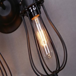 スイングアームアンビエントライトウォールスコンセウォールライト用の伝統的クラシック素朴なロッジカントリーペインティング機能