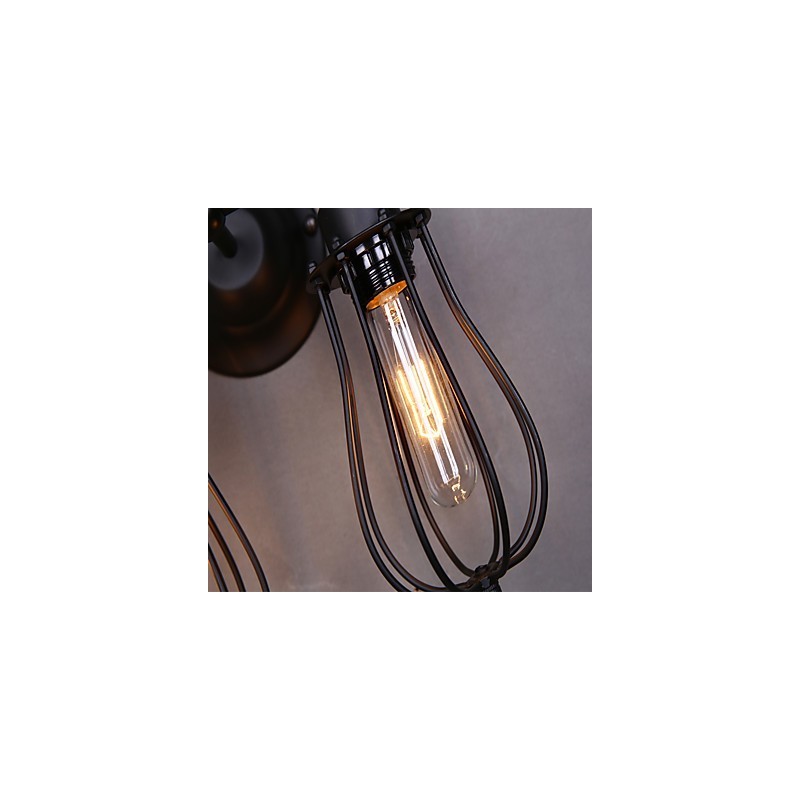 スイングアームアンビエントライトウォールスコンセウォールライト用の伝統的クラシック素朴なロッジカントリーペインティング機能