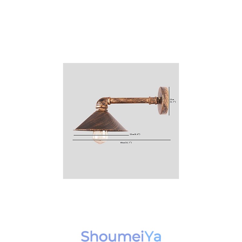 水道管壁ライト レトロ インダストリアル スタイル クリエイティブ カントリー メタル レストラン カフェ バー バー テーブル 壁取り付け用燭台