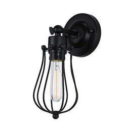 塗装されたスチール製の壁ランプダムブラックアメリカンコーヒーデコレーションレトロ壁ライトライトセーバーランプ壁