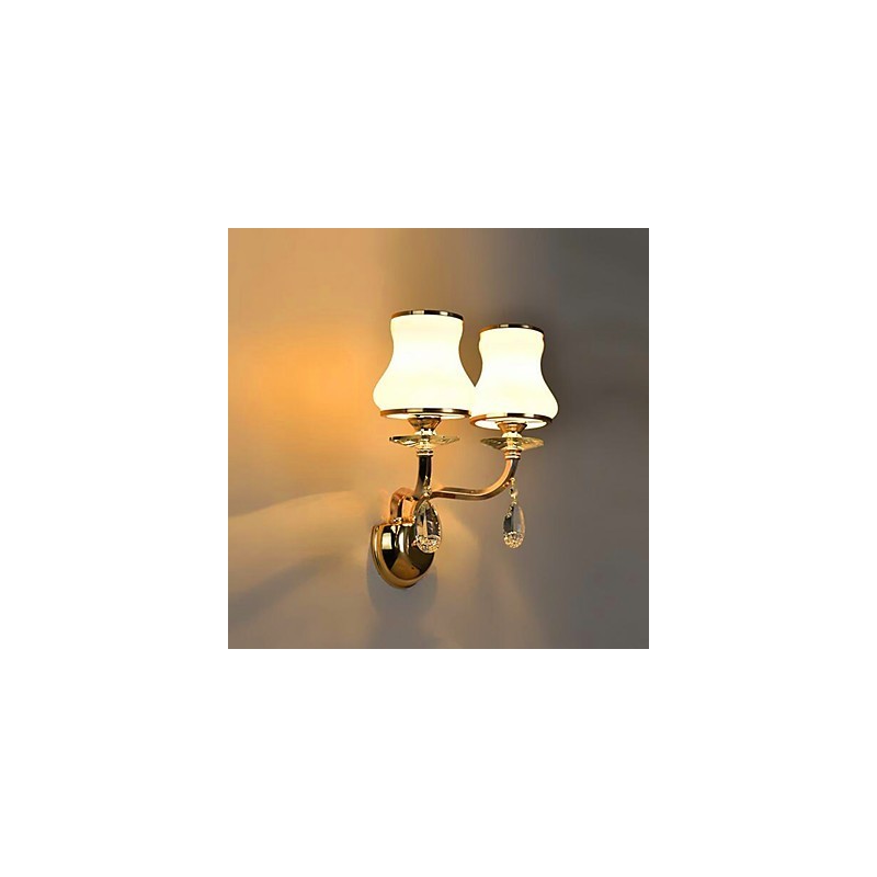 クリスタルミニスタイルのアイプロテクションウォールライト用のモダンで現代的な電気メッキ機能