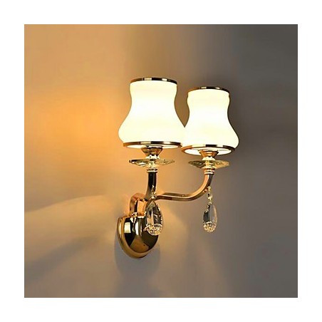 クリスタルミニスタイルのアイプロテクションウォールライト用のモダンで現代的な電気メッキ機能