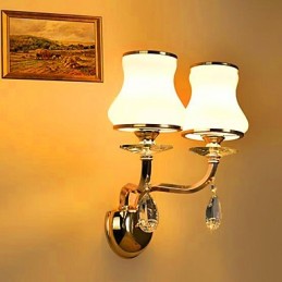 クリスタルミニスタイルのアイプロテクションウォールライト用のモダンで現代的な電気メッキ機能