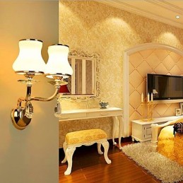 クリスタルミニスタイルのアイプロテクションウォールライト用のモダンで現代的な電気メッキ機能