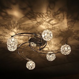 モダンコンテンポラリー電気メッキフラッシュマウント