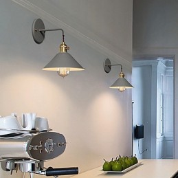 ミニサイズのシンプルな工業用ヘッドライト電球壁ランプヴィンテージレトロビレッジメタル壁取り付け用燭台照明器具通路壁ランプ