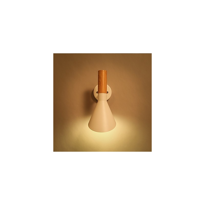 北欧風木目調メタルウォールライト リビングルーム レストラン ライト角度調節可能