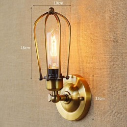 ミニスタイルのアンビエントライトウォールスコンセ用のシンプルなヴィンテージカントリーレトロ電気メッキ機能