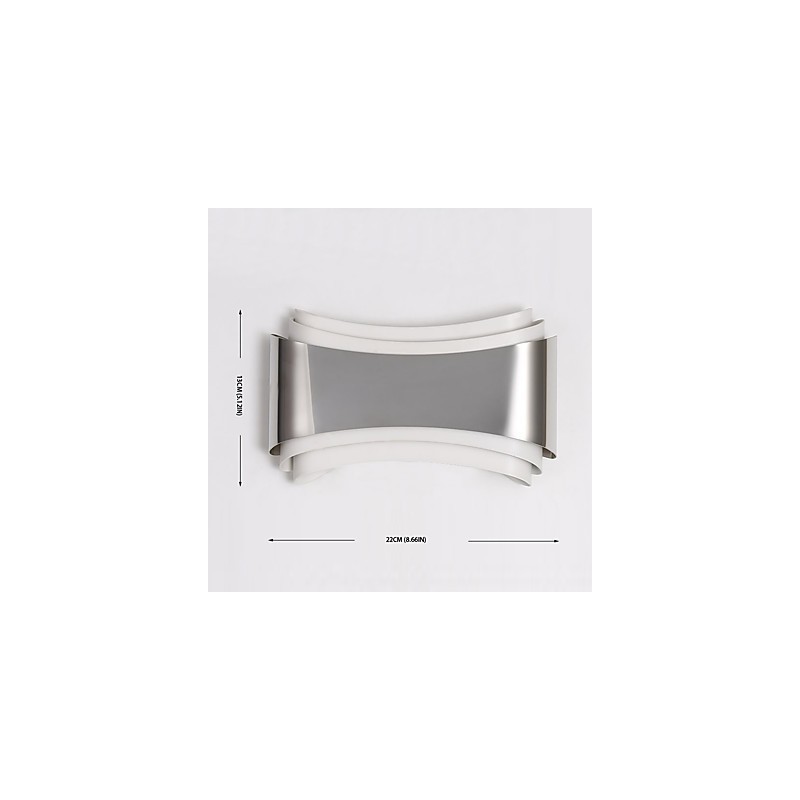 アンビエントライトウォールスコンセウォールライト用の統合されたモダンコンテンポラリークローム機能