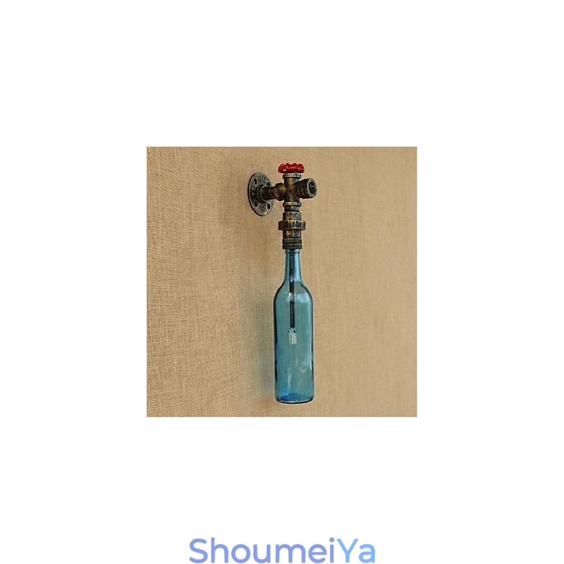 ウォーターパイプボトル付き壁スイッチ壁ライト