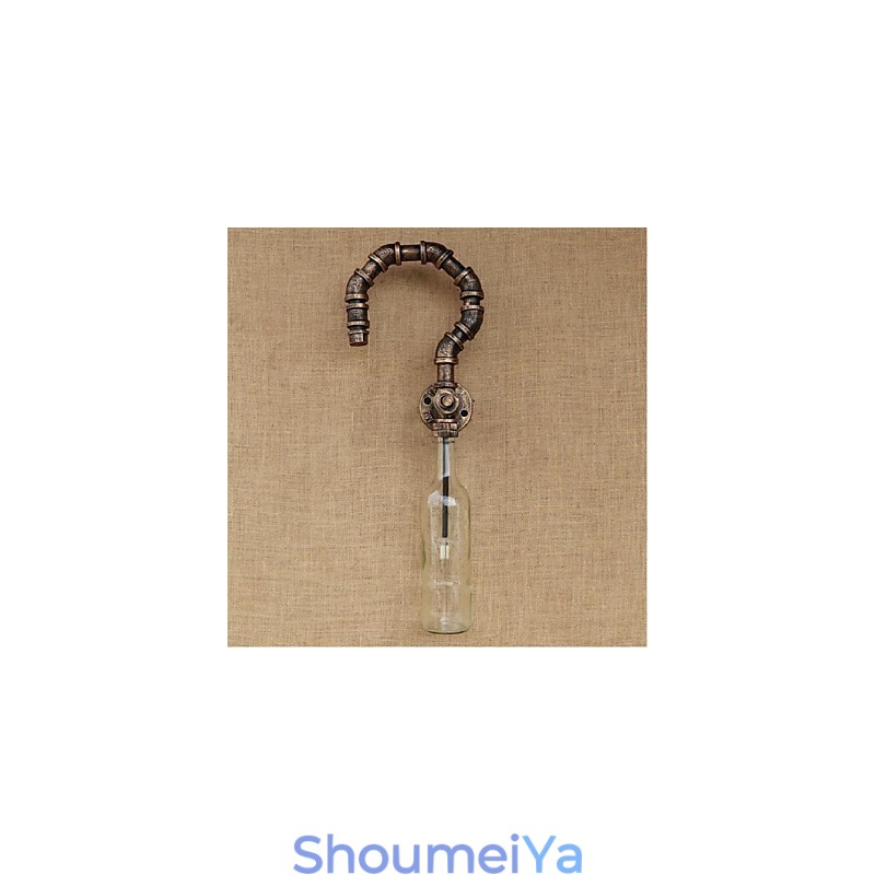 レトロアメリカンビレッジクリエイティブインダストリーウィンドデザイナーウォーターボトルウォールランプウォールライト