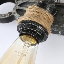 ヴィンテージ インダストリアル ウォール ライト 木製 ボート アンカー シェイプ クリエイティブ レストラン カフェ バー 装飾照明