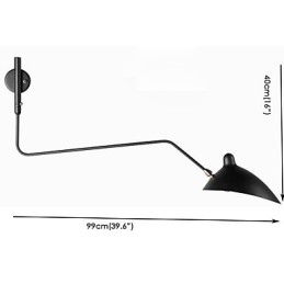 スイングアームアンビエントライトスイングアームライトウォールライトのモダンコンテンポラリーペインティング機能
