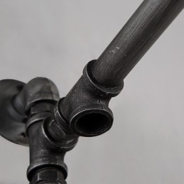 ヴィンテージ工業用パイプ壁ライト スイッチ付き クリエイティブライト レストラン カフェ バー 装飾照明 1 ライト付き 塗装仕上げ