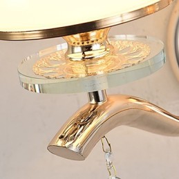 クリスタルアンビエントライトウォールスコンセウォールライト用のモダンで現代的な電気メッキ機能
