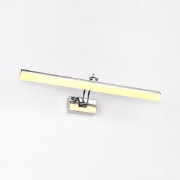 モダンで現代的なクローム機能を備えたアンビエントライトバスルーム照明ウォールライト