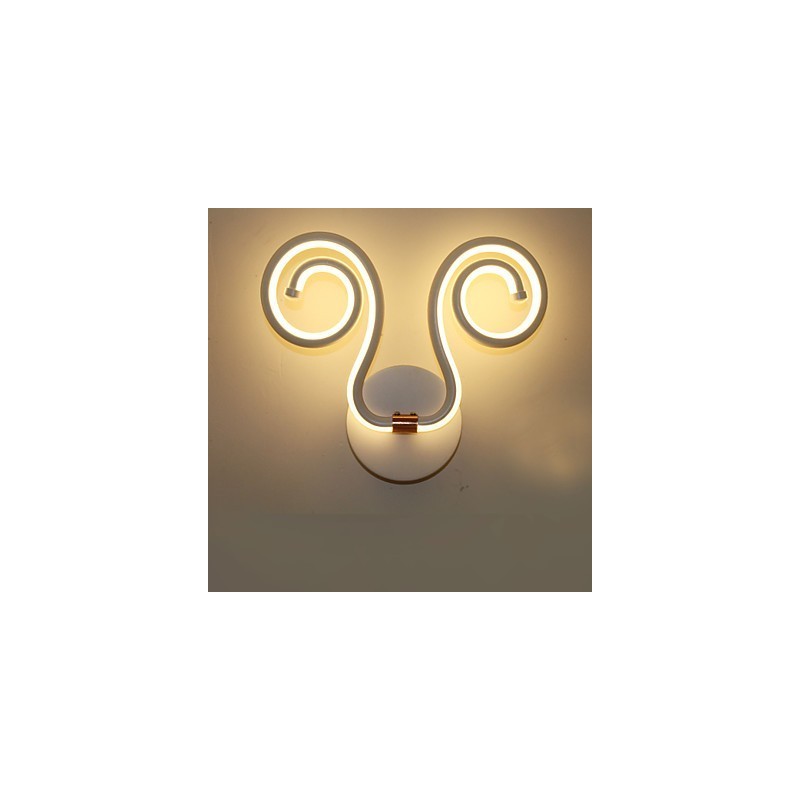 モダンでシンプルなアルミ製ウォールランプ クリエイティブな通路のベッドサイドランプ 照明