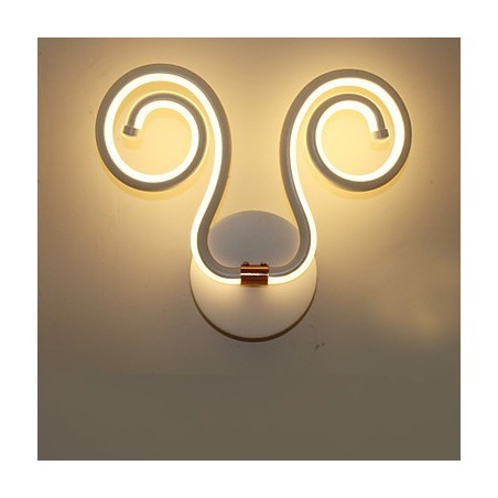 モダンでシンプルなアルミ製ウォールランプ クリエイティブな通路のベッドサイドランプ 照明