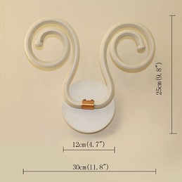 モダンでシンプルなアルミ製ウォールランプ クリエイティブな通路のベッドサイドランプ 照明