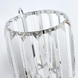 クリスタルモダンコンテンポラリー電気メッキ機能アップライト壁取り付け用燭台壁ライト