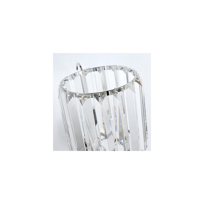 クリスタルモダンコンテンポラリー電気メッキ機能アップライト壁取り付け用燭台壁ライト