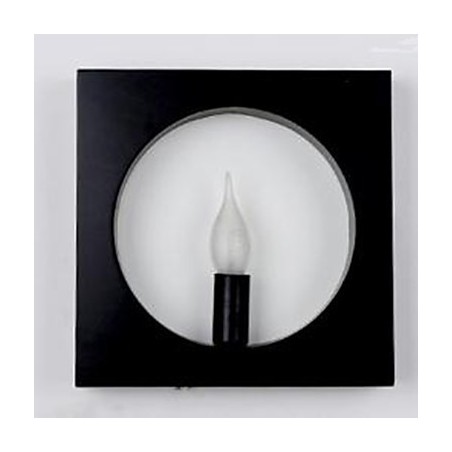 モダンでシンプルなアイアンアートウォールランプクリエイティブなリビングルームの背景ホールベッドの頭の正方形のフレームの装飾ランプとランタン