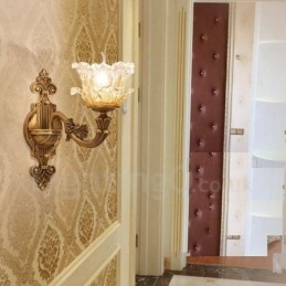 シングルライト 伝統的 クラシック リビングルーム ダイニングルーム ベッドルーム 金属製 高級 屋内 壁取り付け用燭台