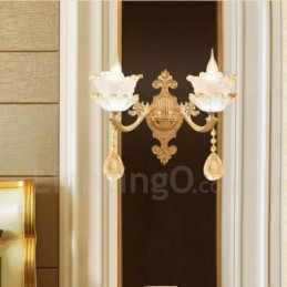 2 ライト トラディショナル クラシック リビングルーム ダイニングルーム ベッドルーム メタル 屋内壁取り付け用燭台