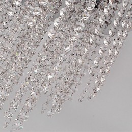 モダンコンテンポラリークリスタルミニスタイル電気メッキメタルフラッシュマウント